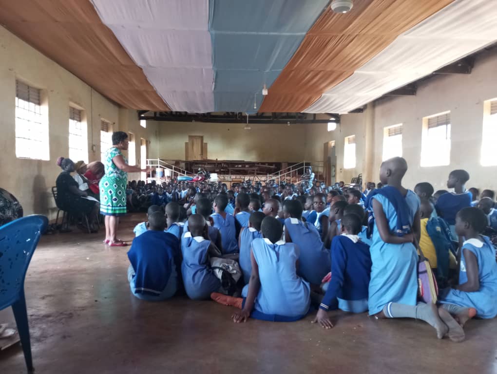 Science lab session at partner school